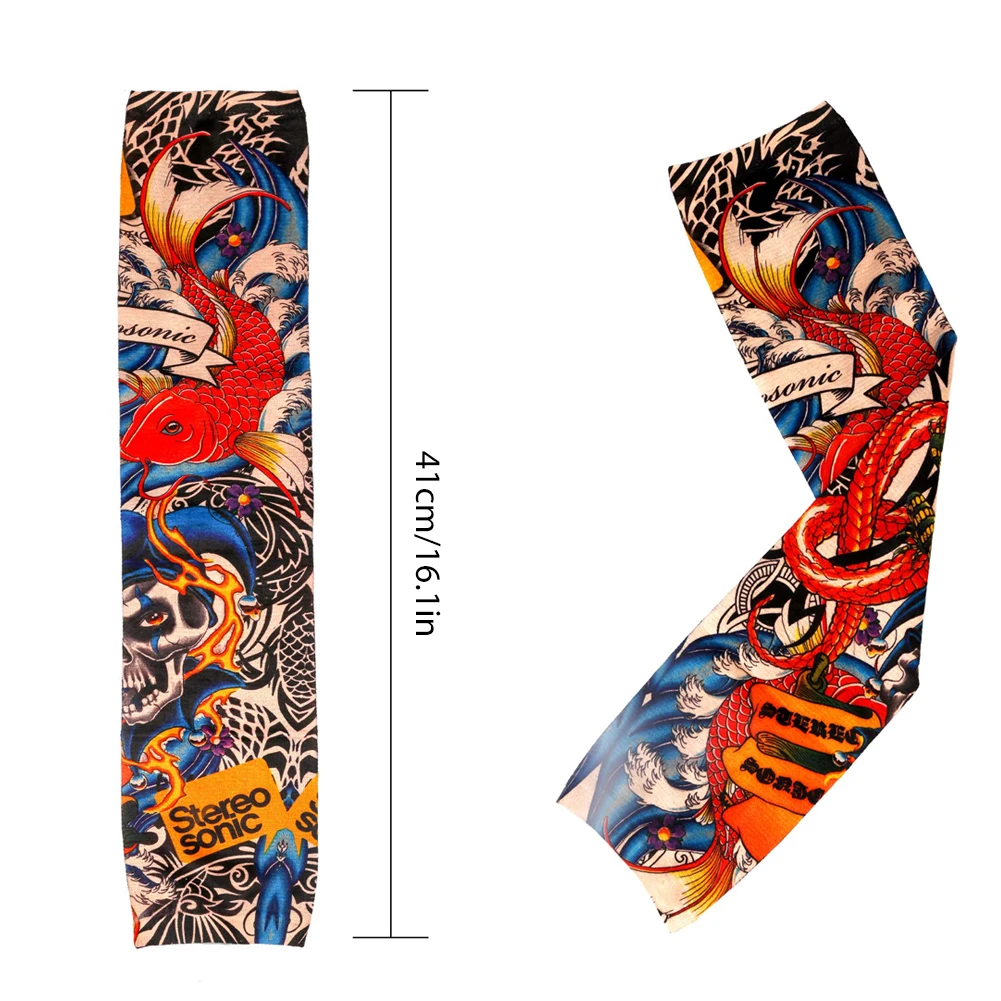 

Single Riding Sun Protection Tattoo Sleeve Tattoo Cooling Arm Sleeves Cover Basketball Golf Cycling Sport UV Sun Protection