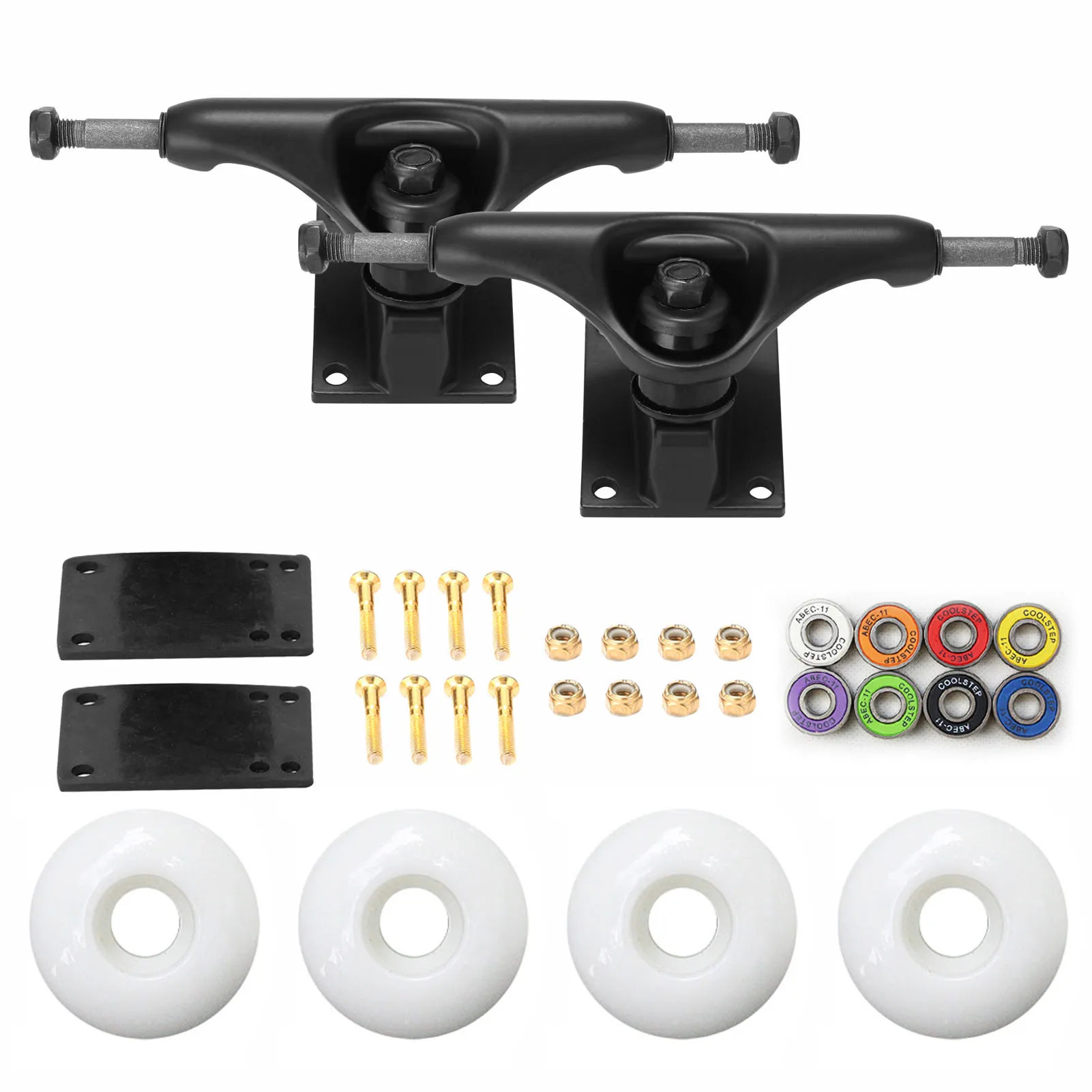 

5-дюймовый кронштейн для скейтборда, фотоподшипник 52*32, комплект колес, мосты для скейтборда, 5 дюймов, кронштейн для скейтборда, резиновая пр...