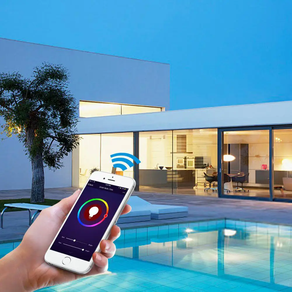 

Led lamp 7W E27 WiFi Smart Light Bulb LED Lamp App Operate Wireless Control Wake up Smart led bulb FDH