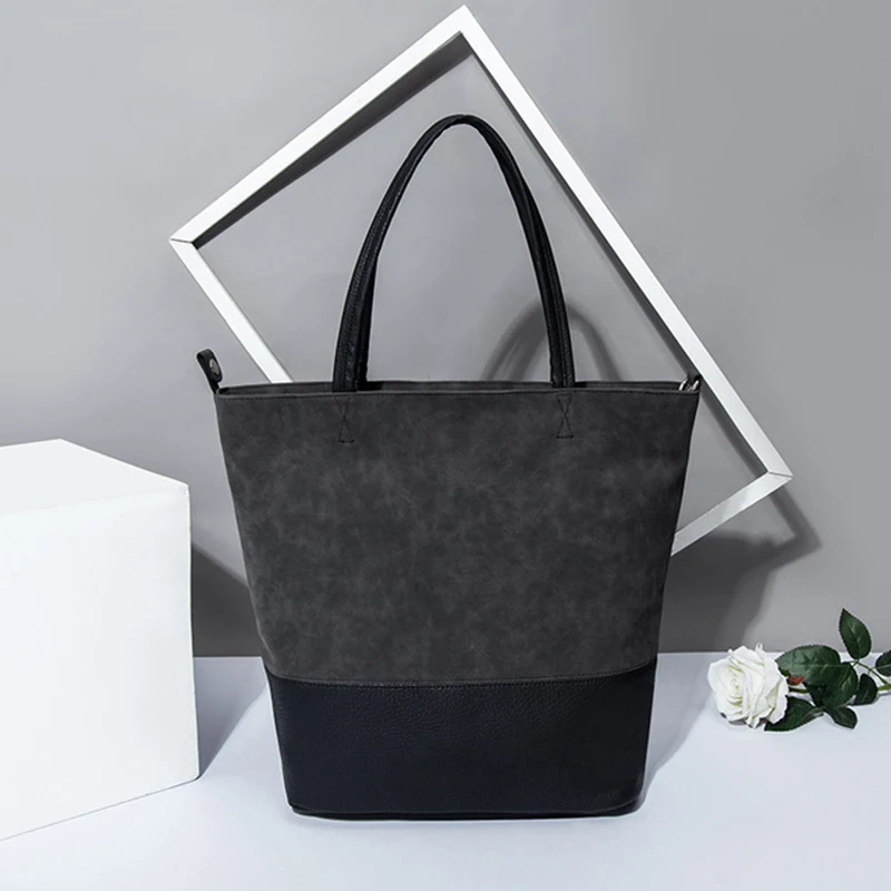 

RanHuang New 2020 Women Fashion Tote Bags High Quality Pu Leather Shoulder Bags Casual Shopping Bags Large Handbags