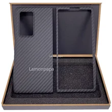 Genuine Carbon Fiber Case for Huawei Mate X2 5G Aramid Fiber Phone Cover Ultra-thin Shockproof  Business Shell for Mate X2 Case