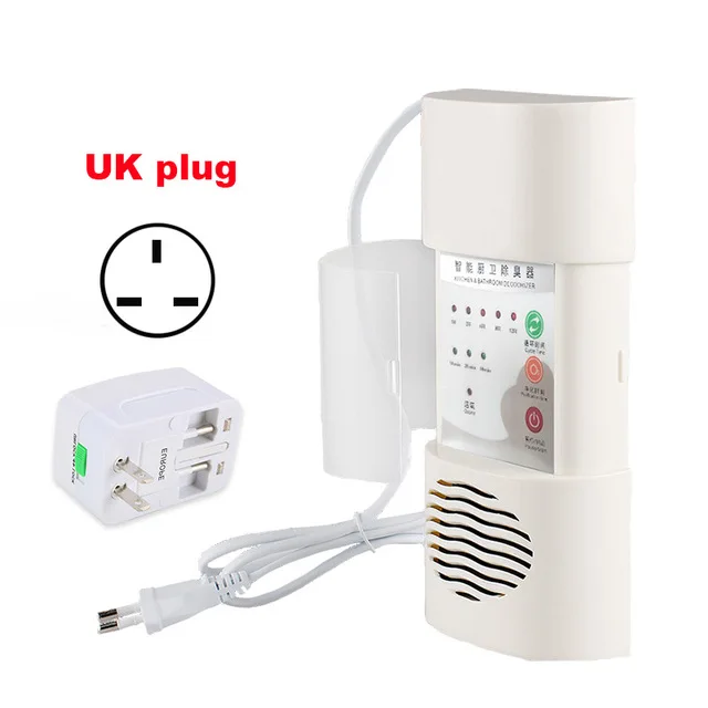 UK plug Sterhen Горячая генератор озона очиститель воздуха озонатор Туалет дезинфицирующий аппарат очиститель воздуха для ванной комнаты - Цвет: UK plug