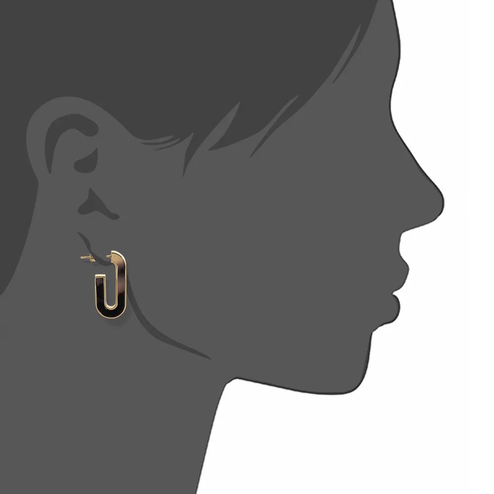 

VAROLE Studs Earrings For Women Tortoiseshell Acetate Resin Acrylic Heart Star Circle Geometric Earrings