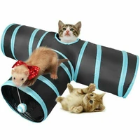 3 holes foldable pet cat tunnel funny toys for cats cat tunnel tube kitty tunnel bored cat pet toys peek hole