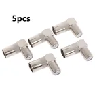 Коаксиальный кабель, 90 градусов, прямоугольный, для телевизора, подключение к гнезду, 5 шт.