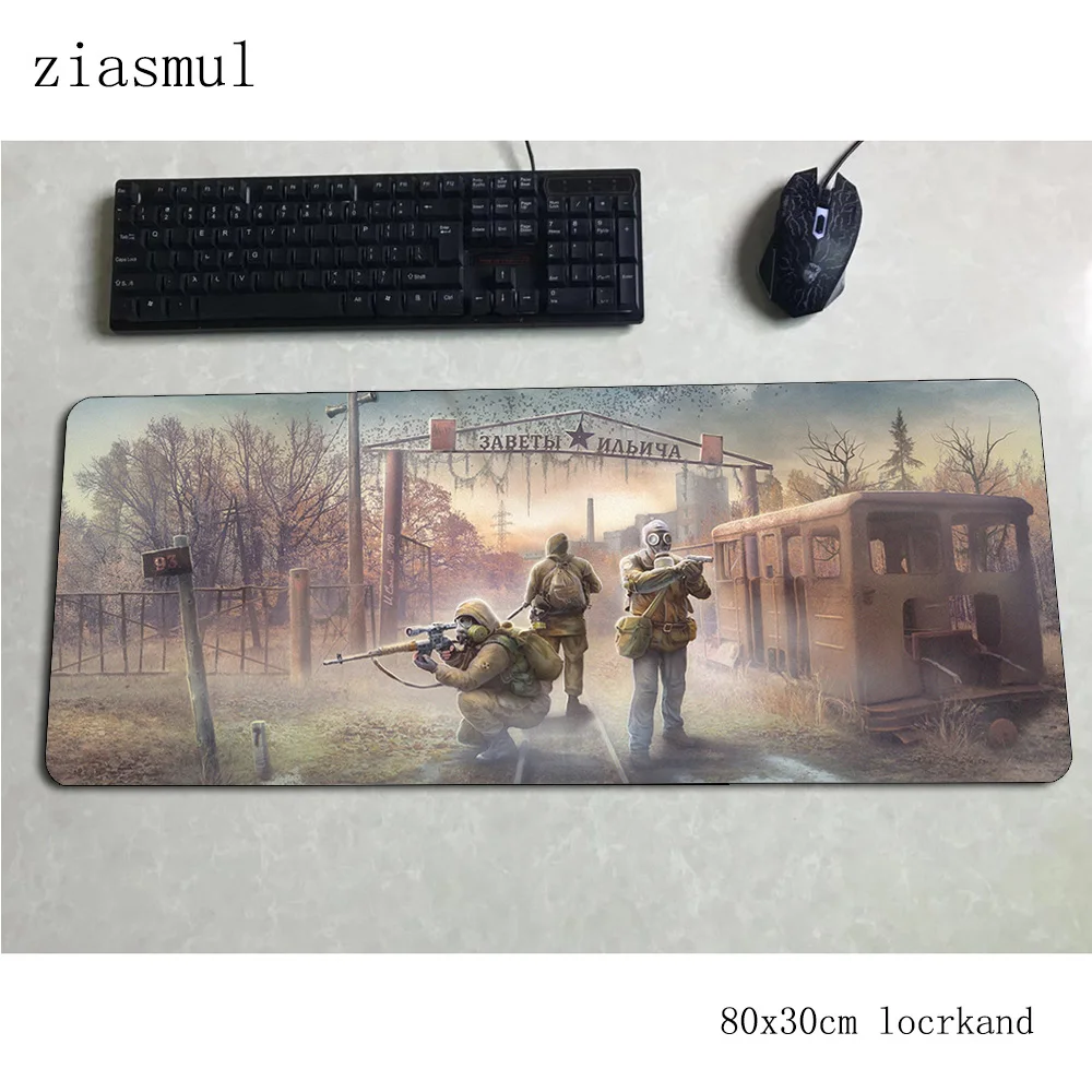 Stalker padmouse 80x30 см игровой коврик для мыши с HD принтом большой коврик для мыши геймерский компьютерный стол высокое качество коврик notbook mousemat pc