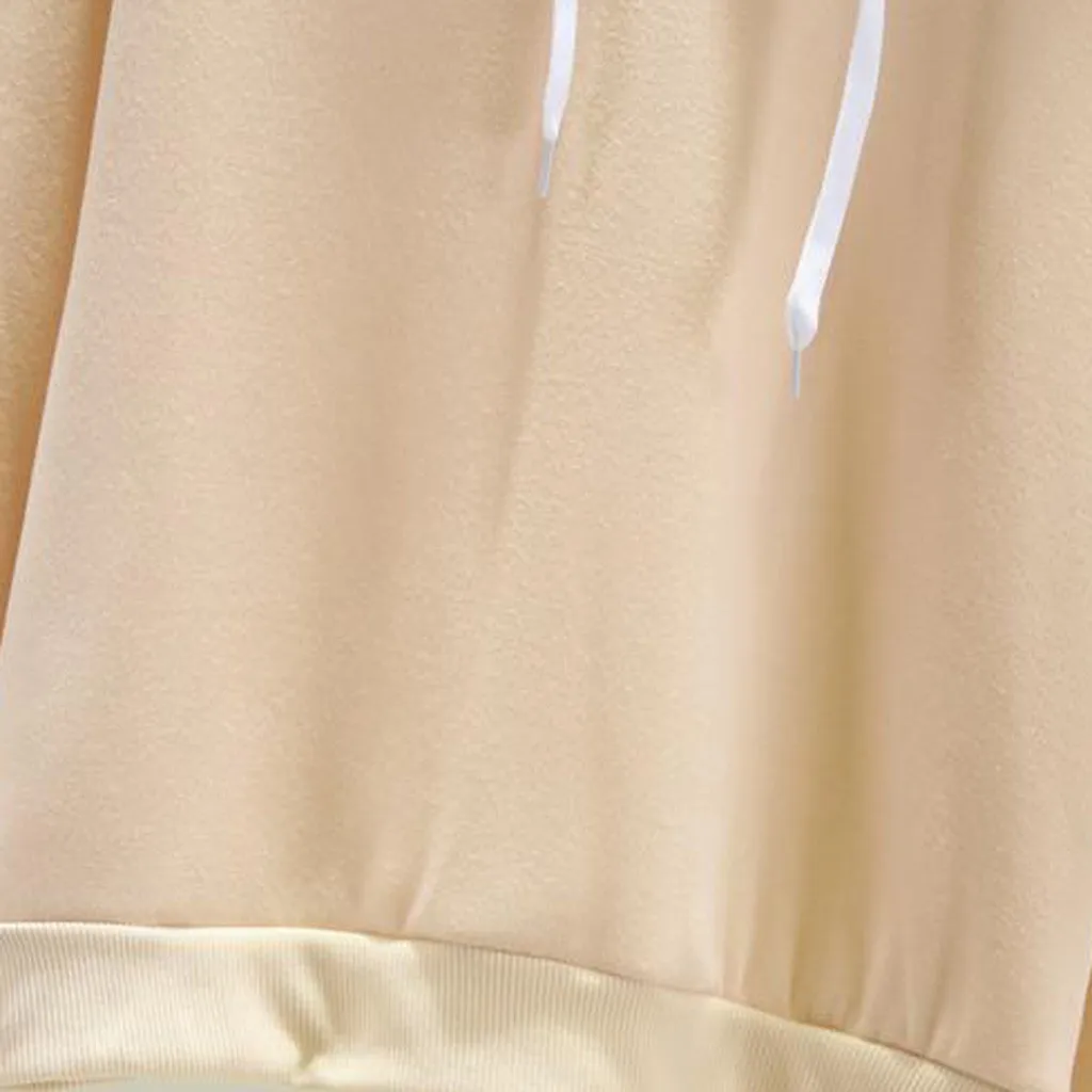 Женские толстовки с капюшоном в Корейском стиле принтом букв на шнурке