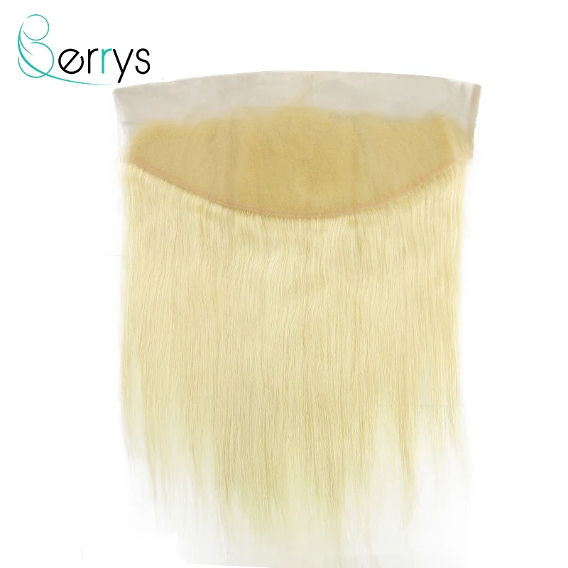 Блонд Кружева Фронтальные 13х4 перуанские прямые предварительно собранные