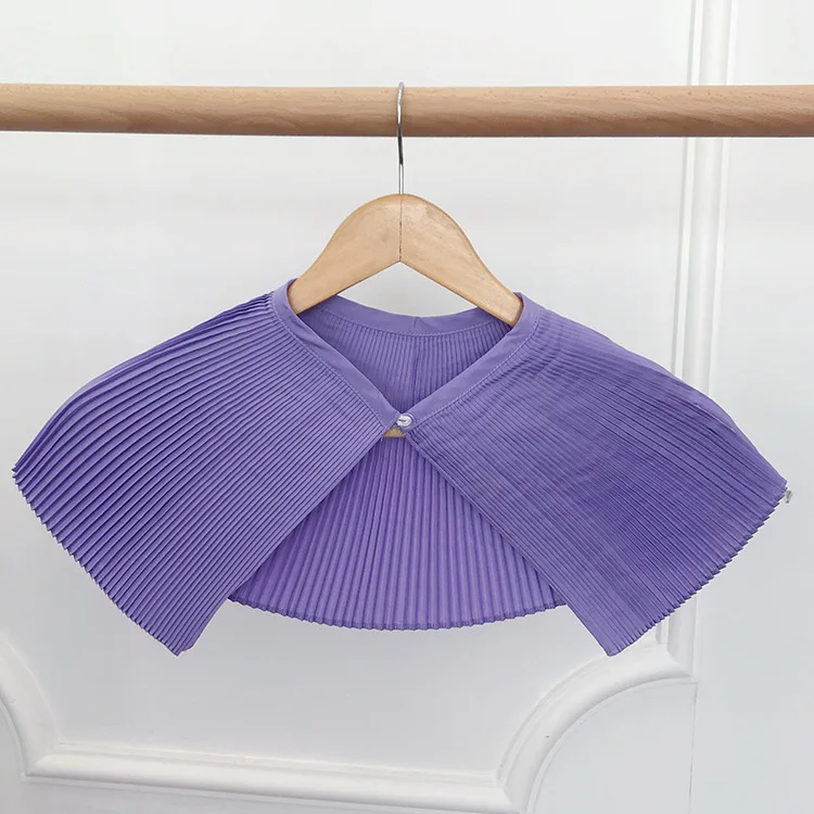 

2021 Doll Shirt False Collar for Women Solid Color Shirt Blouse Tops Fake Collar Tops Lace-up Sweet Collar Detachable Collar