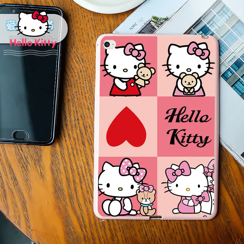 

Hello Kitty Apple Tablet PC ipad case Is Suitable for IpadMINI1/2/3/4/5/6pro2018 /2017 9.7 Inch 10.2 Inch Computer ipad case