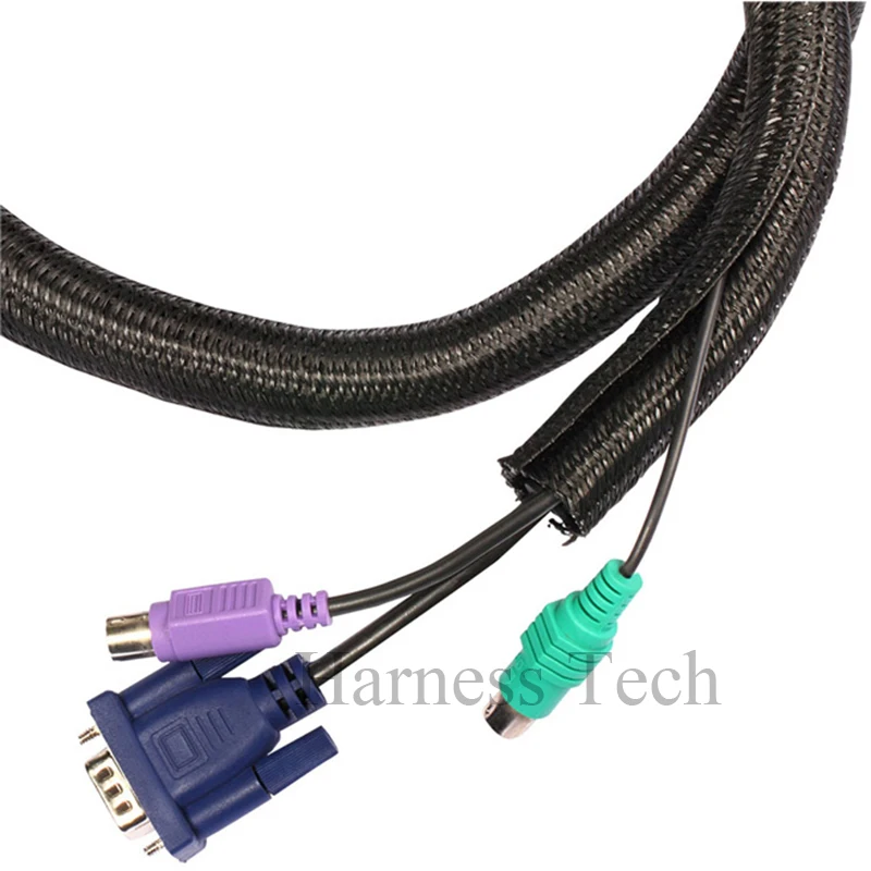 Плетеная самозакрывающаяся кабельная оплетка с возможностью расширения