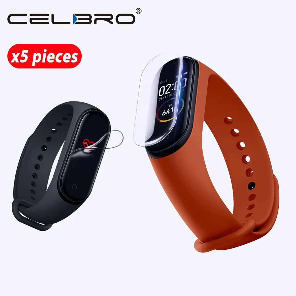 5pcs Screen Film Камуфляжный ремешок для Xiaomi mi 4 браслет mi Band 4 ремешок mi band 4 My Band 3 4 Correa Camuflaje Pulsera браслет Band 3 - Цвет: 5pcs Screen Film
