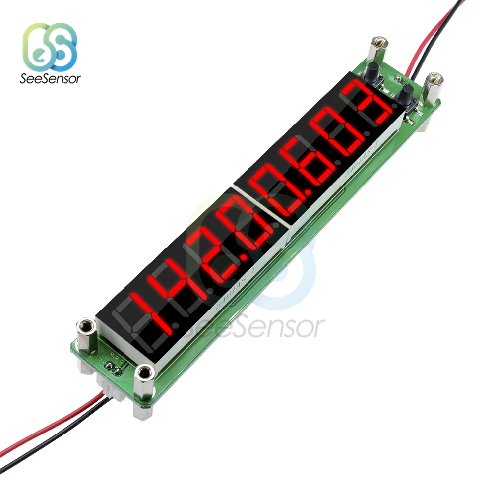8 Bit Tube LED Digital RF Signal Frequency Counter Cymometer Meter 0.1MHz to 60MHz 20MHz 2400MHZ 2.4GHz Blue/Red/Green | Инструменты