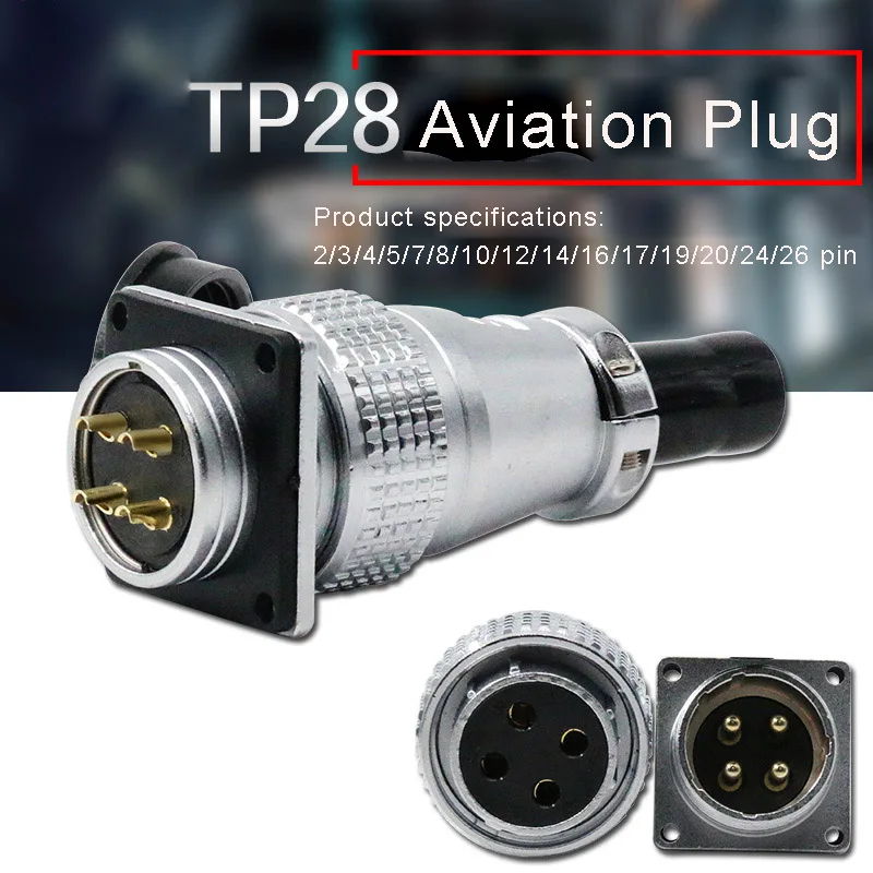 Авиационный разъем розетка TP28 2 3 4 5 7 8 10 12 14 16 17 20 24 26pin металлические разъемы для