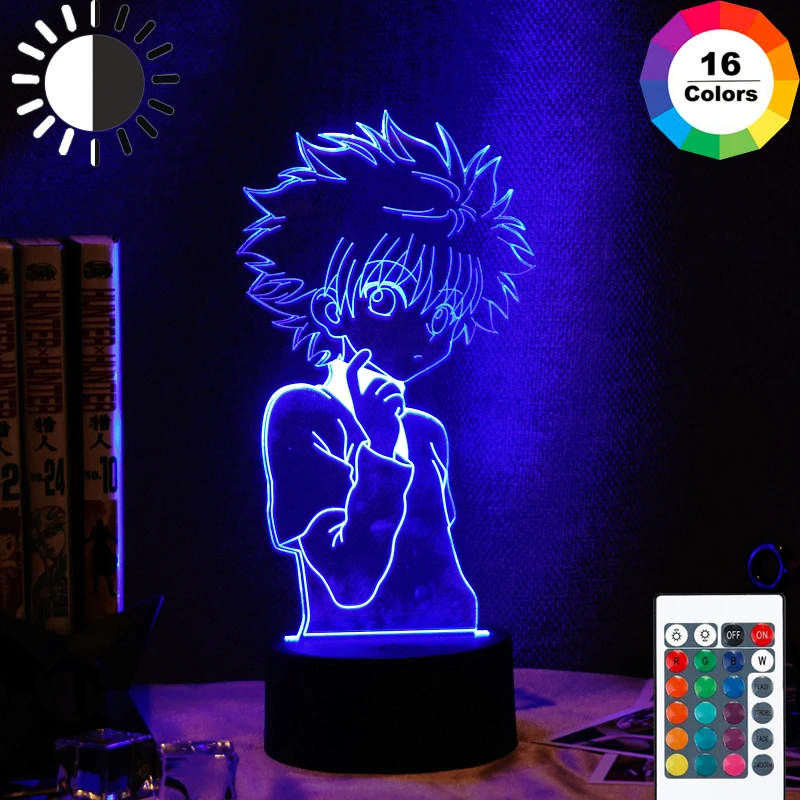 Фигурка аниме Hunter X Killua 3d ночник для детей декор детской спальни светильник манги