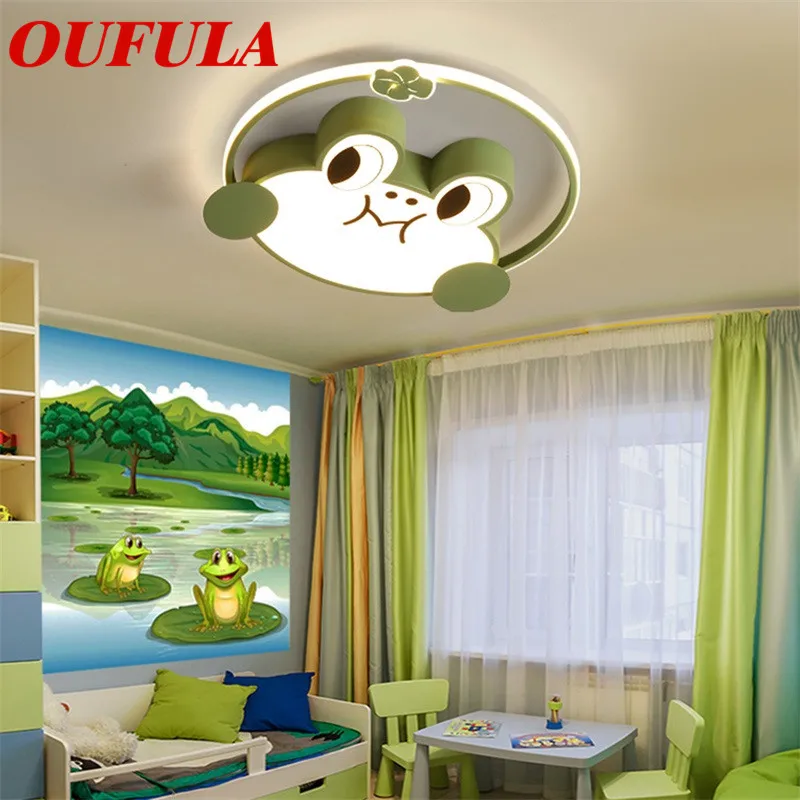 

WPD Children's Ceiling Lamp 220V 110V Frog Modern Fashion Suitable For Children's Room Bedroom Kindergarten