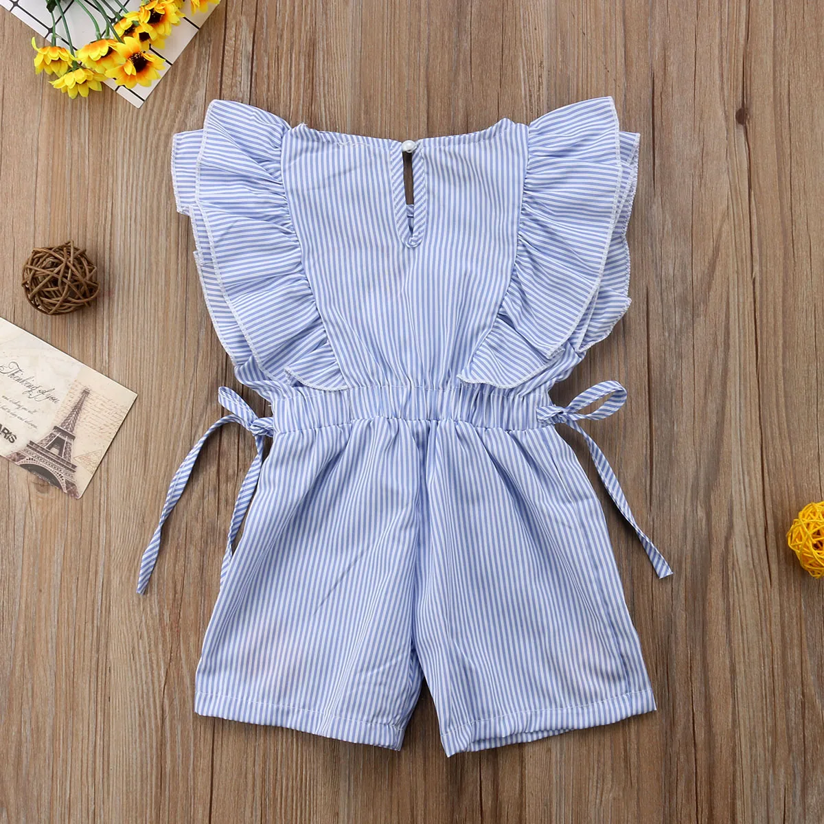 

Wholesale Summer Baby Romper Frock Romper Casual One-Piece Suit Striped embroidery Playsuit baby girl Summer clothes