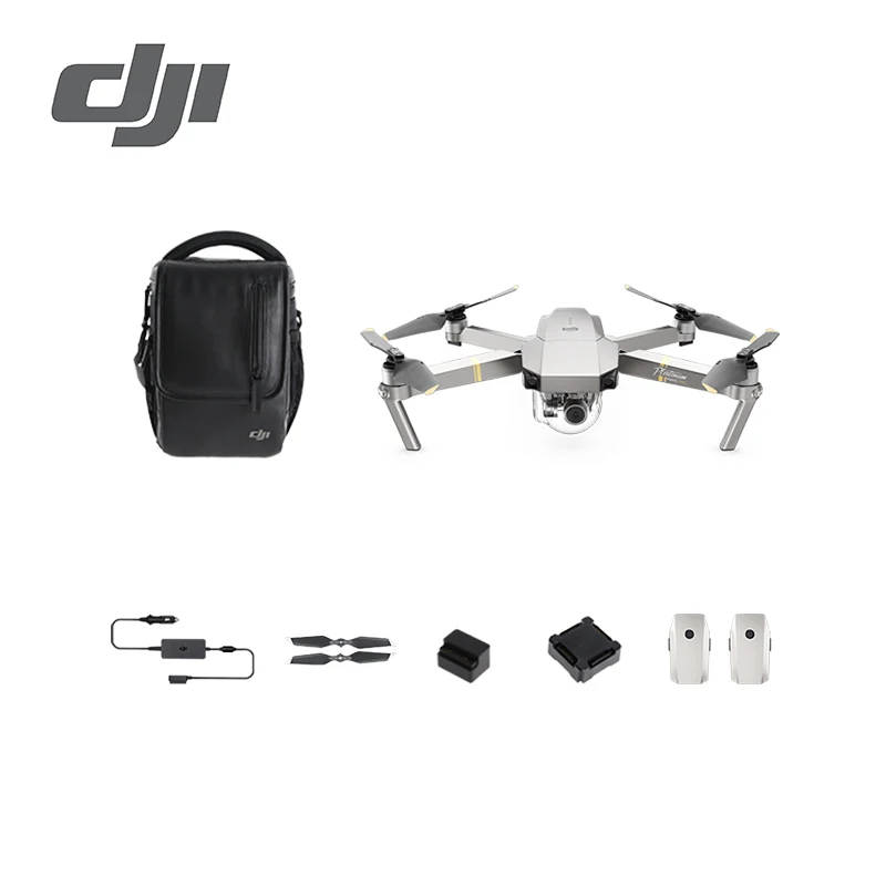 DJI Mavic PRO PLATINUM/Mavic PRO PLATINUM fly больше комбо Увеличенное время полета до 30 минут - Цвет: PLATINUM Combo
