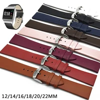 121416182022mm watch band strap cow leather replacement watchband for men women