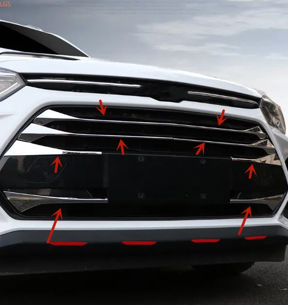 

Высококачественная Хромированная передняя решетка радиатора из АБС-пластика для Chevrolet ORLANDO 2018-2019, декоративная полоса, защита от царапин, автомобильные аксессуары