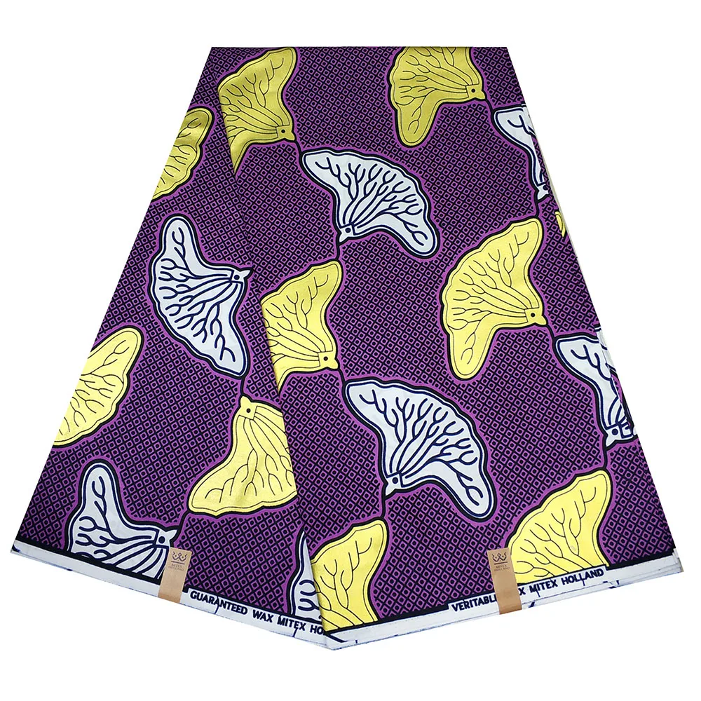 2020 Новый Анкара Африканский настоящий воск Золотой принт хлопчатобумажная ткань