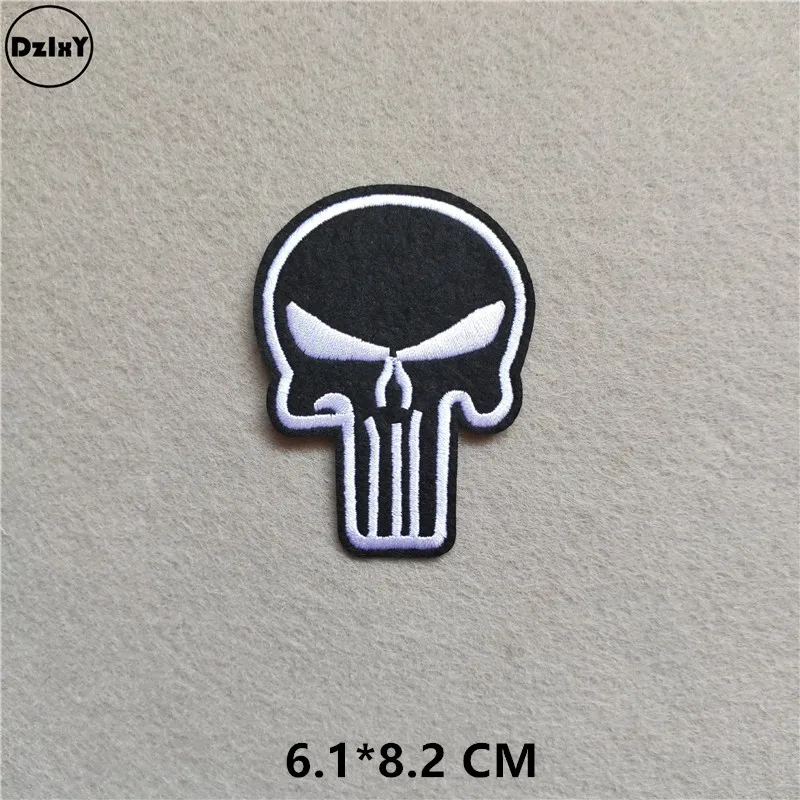 1-PCS-C-93 46 стилей на выбор) черно-белые нашивки с вышивкой для футболки с утюгом в полоску Одежда для Аппликации Наклейки для одежды значки - Цвет: 1-PCS-C-93