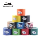 Кинезиологическая лента 5 см х 5 м, рулон хлопковой эластичной клейкой ленты, повязка для мышц, поддержка при травмах, нейромыкуляр, Спортивная кинезиотейпа, 10 шт.