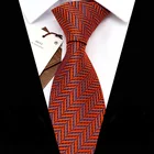 Мужские галстуки YISHLINE 8 см, новый фирменный Плетеный жаккардовый галстук с геометрической полосой, мужской галстук, аксессуары для свадьбы