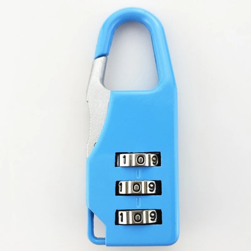 1pc 3 Dial Digit Password Combination Padlock Suitcase Luggage Metal Code Lock Mini Coded Keyed Anti-Theft Cupboard Cabinet |