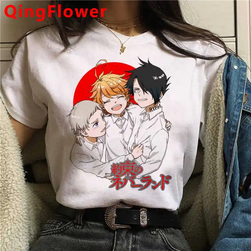 

the Promised Neverland Emma Norman Ray top tees clothes men graphic tees kawaii harajuku kawaii couple summer top harajuku