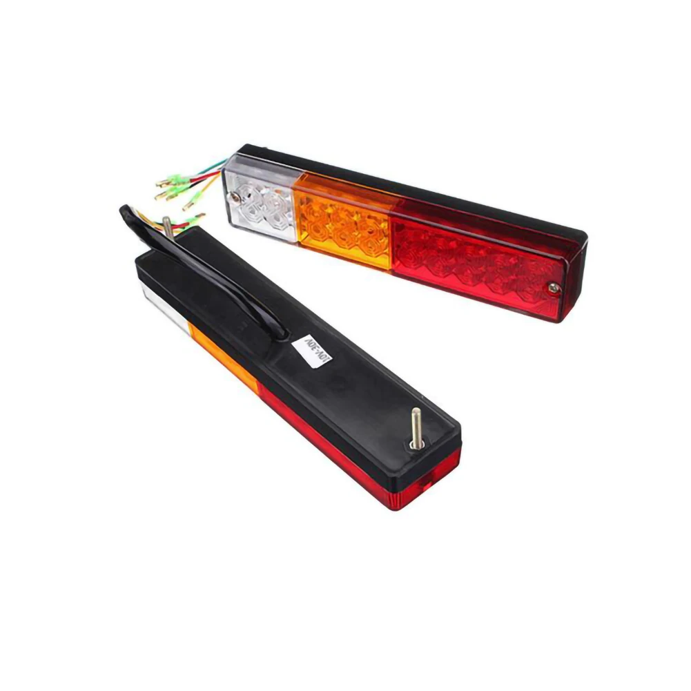 Truck LED Taillights 2PCS 12/24V 24 Car Rear Trailer Tail Light Brake Stop Turn Signal Lamp Waterproof Accessories | Автомобили и