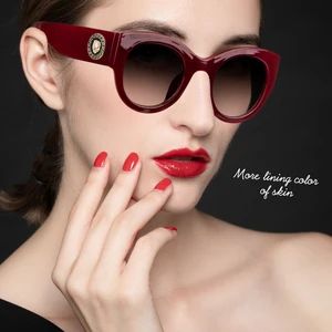 Солнцезащитные очки кошачий глаз женские, роскошные брендовые дизайнервечерние тажные солнечные очки с металлической оправой, UV400, 2021