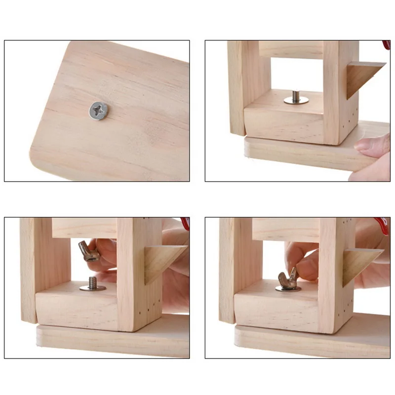 

Wood Leathercraft Hand Stitching Pony Leather Craft Lacing Sewing DIY Table Desktop Tool Portable Horse Clamp 1pcs