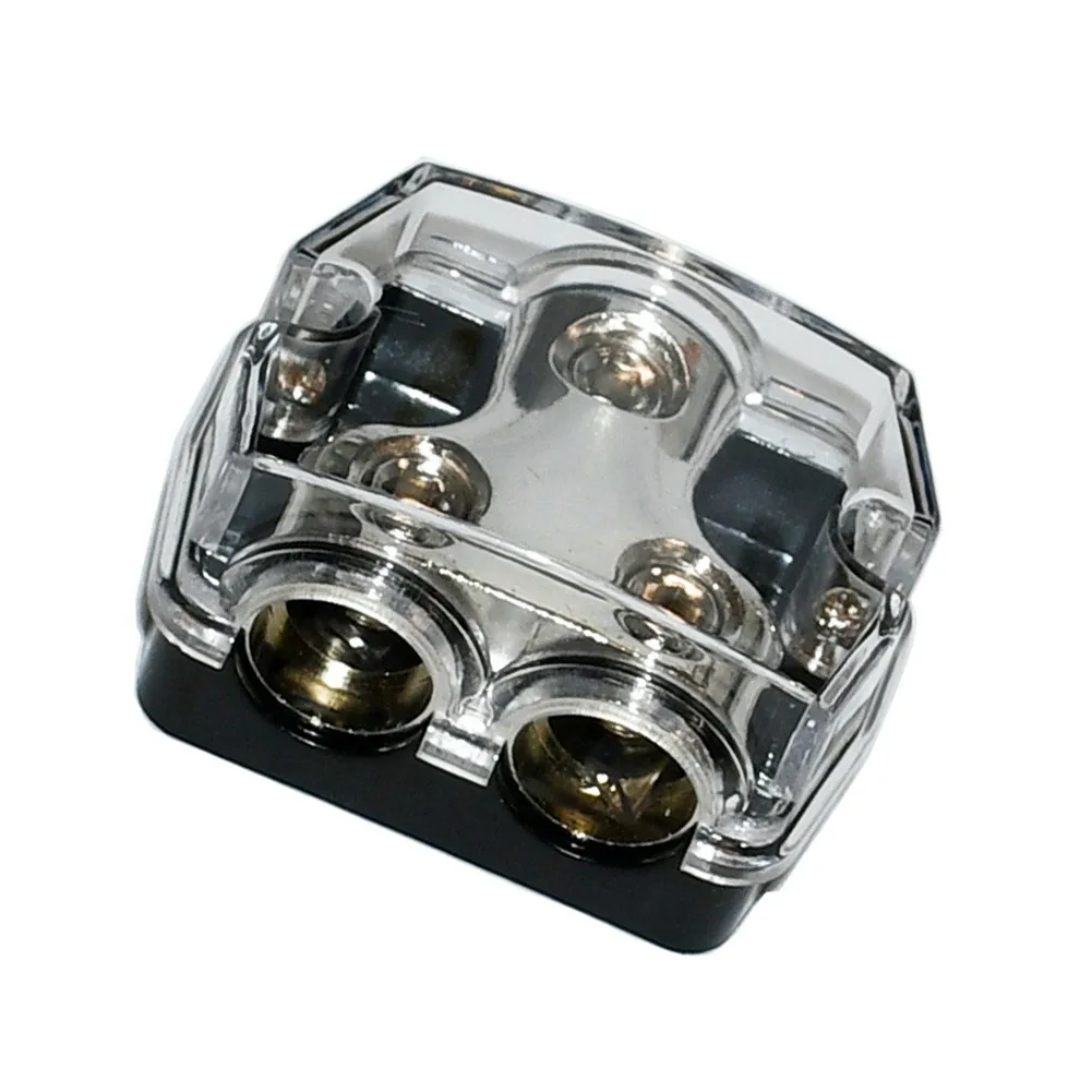 

Distribution Block 1x0 In 2x4 GA Out Block Splitter Fusebox For Car Audio Marine