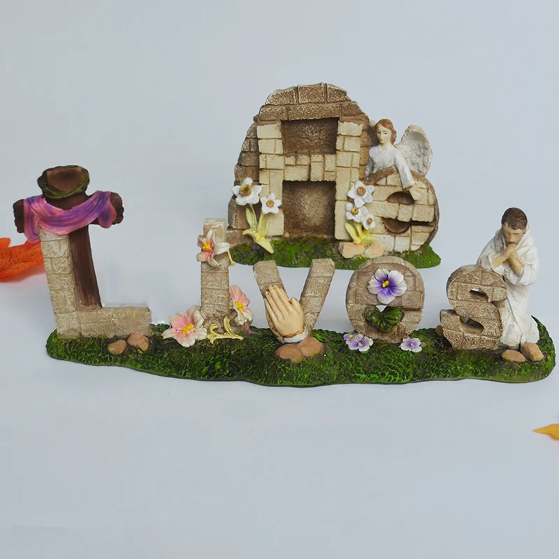 

Christ Jesus Letters - "He Lives" Decoration Gifts Wood Crafts Painted Easter Gifts Catholic Crafts Decorations