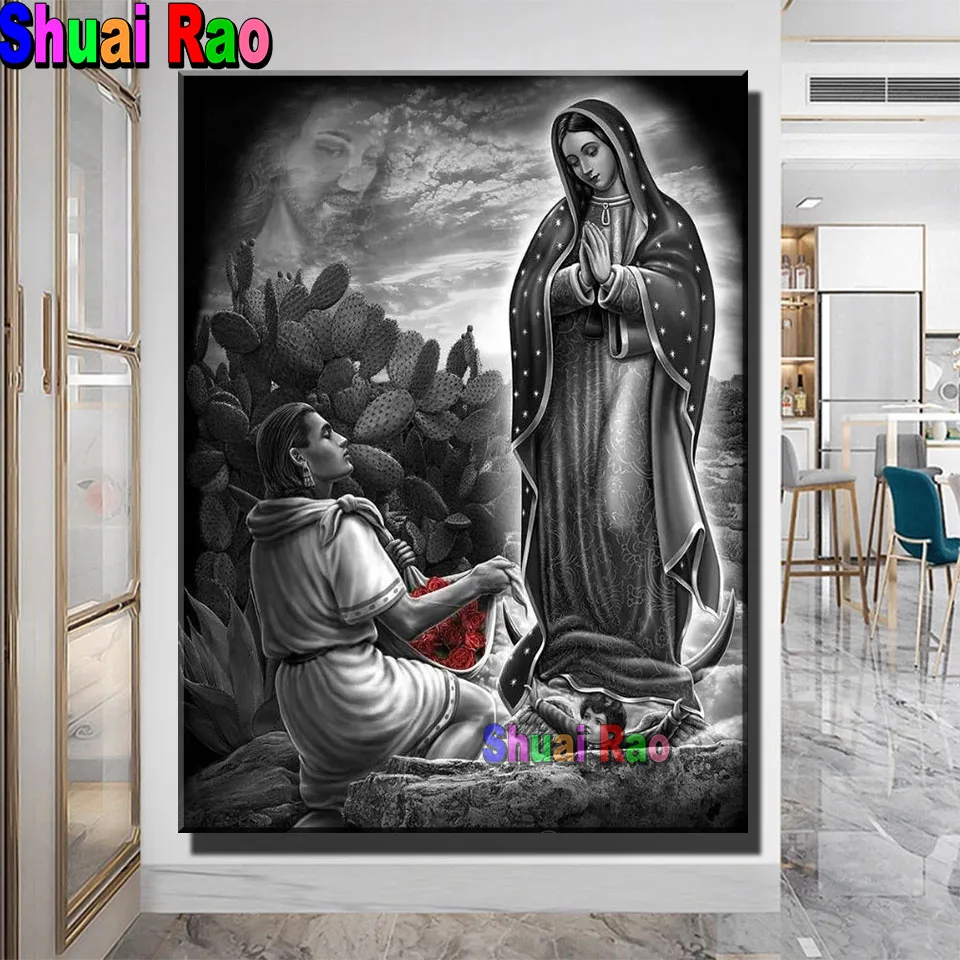 Наборы для алмазной живописи 5D вирген де Гуадалупе сделай сам алмазная блестящая