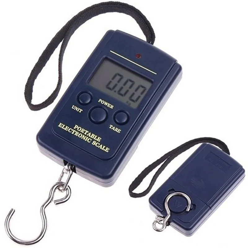 40kg/10g Digital Scale For Fishing Luggage Travel Weighting Steelyard Portable Electronic Hanging Hook Scale Kitchen Weight Tool