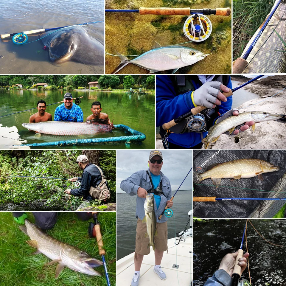 Рыболовная удочка Maximumcatch Predator 9 футов для морской рыбалки нахлыстом 30T SK из