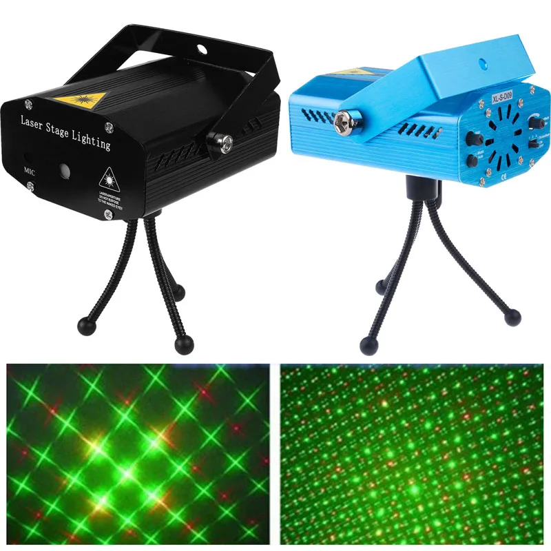 

Миниатюрный диско-светильник, светодиодный лазерный сценический прожектор для диджея, красный, зеленый светильник, USB-зарядка, лазерная лам...