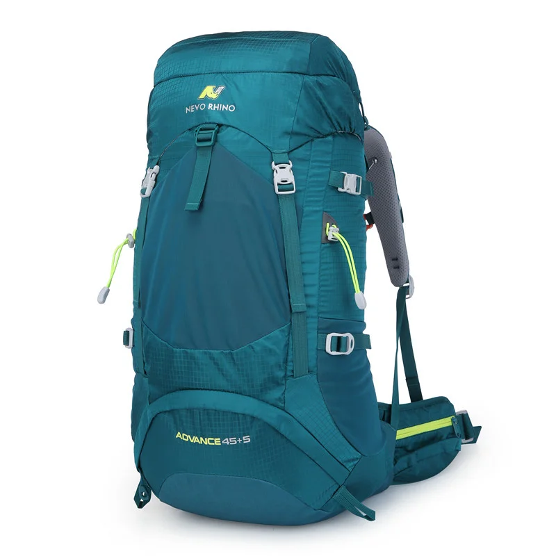 50L Nylon Men Outdoor Camping Backpack Waterproof Mountaineering Hiking Bag Travel Climbing Rucksack Large Capacity Trekking Bag