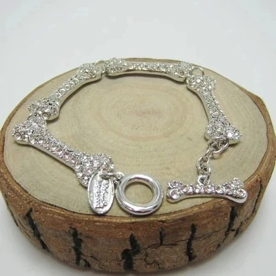 

Европейский и американский модный серебряный браслет с бриллиантами и четырьмя секциями