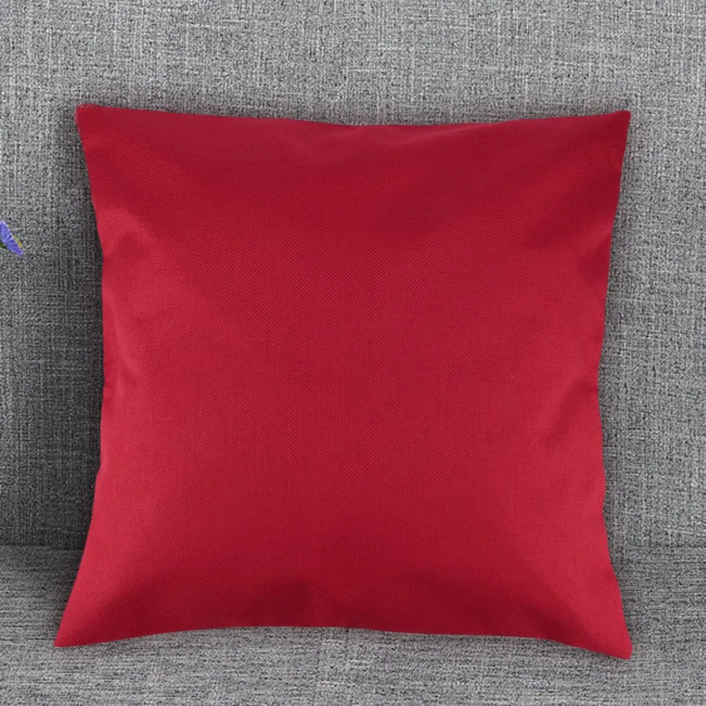 Простые Модные льняные наволочки для диванных подушек кафе дивана однотонные
