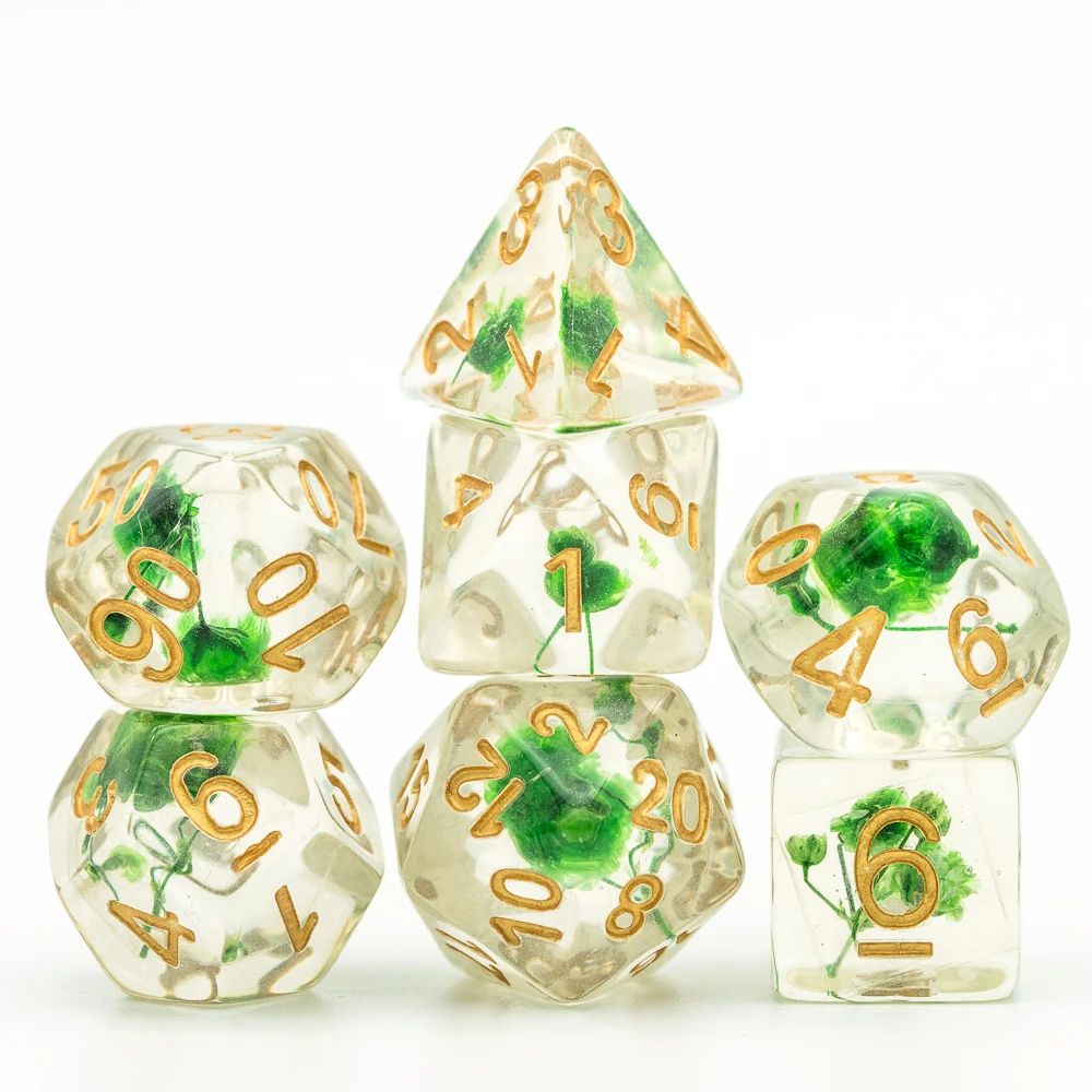 7 шт./компл. Цветочные игральные кости DND D & D4 D6 D8 D10 % D12 D20 многогранные игры Набор