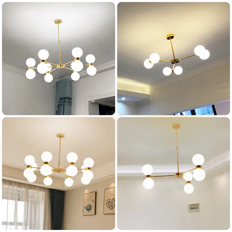 Современные Простые золотые фотолампы для дома гостиной столовой отеля