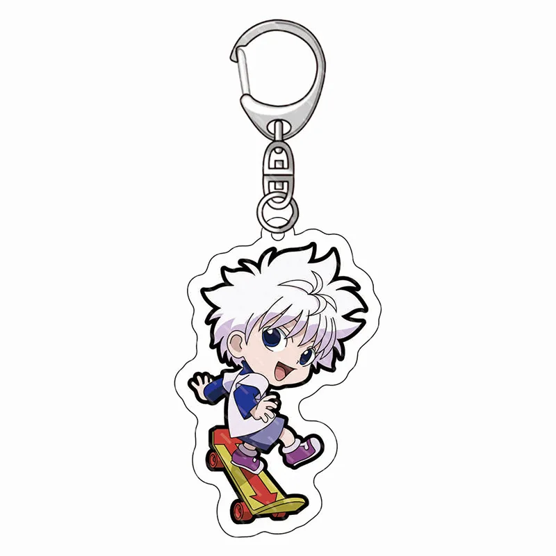 1 шт. милый аниме HUNTER X брелок для ключей фигурка Killua Zoldyck Kurapika Gon Freecss Косплей