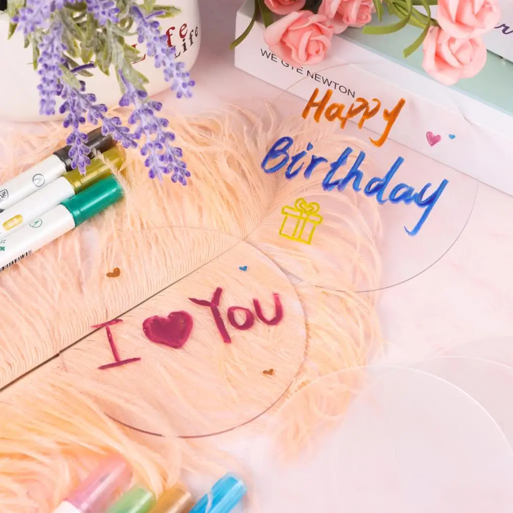 

Круглый акриловый пластиковый диск для поделок «сделай сам», 18 штук