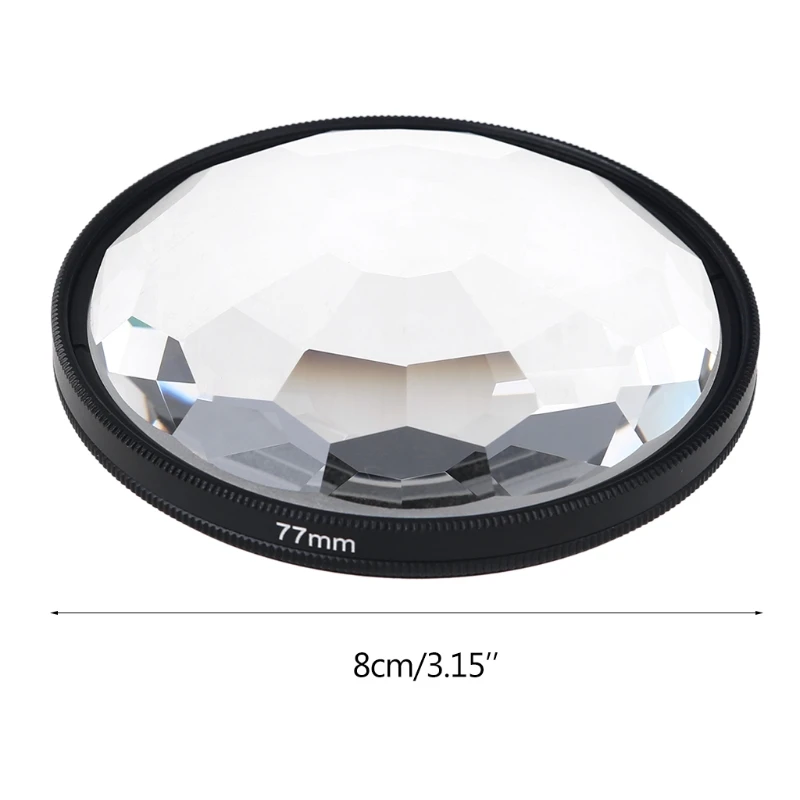 

77mm Kaleidoscope Prism Kaleidoscope Glass Prism Camera Glass Filter Variable Number of Subjects SLR Photography wholesales