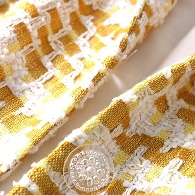 Лидер продаж летние женские твидовые платья с коротким рукавом модные