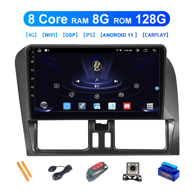 Zltoopai Android 11 Авто Радио для Volvo XC60 2011-2018 автомобильный мультимедийный плеер GPS