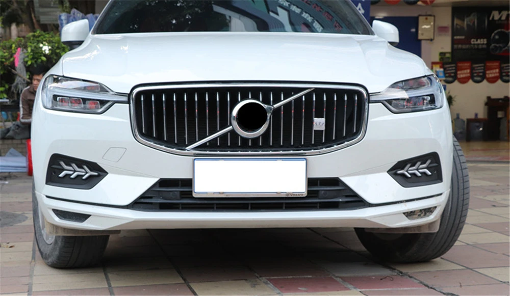Автомобиль мигает 2 шт. светодиодный дневной свет дневного света для Volvo XC60 с функцией поворота 12 В автомобиля DRL противотуманная фара